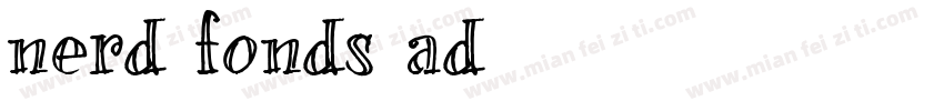 nerd fonds ad字体转换